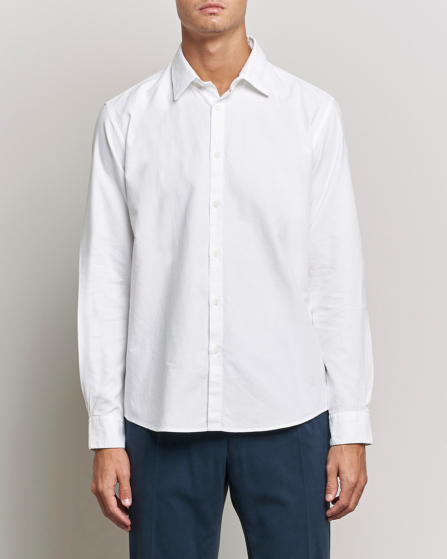 Hombres | Camisas oxford | Sunspel | Casual Oxford Shirt White