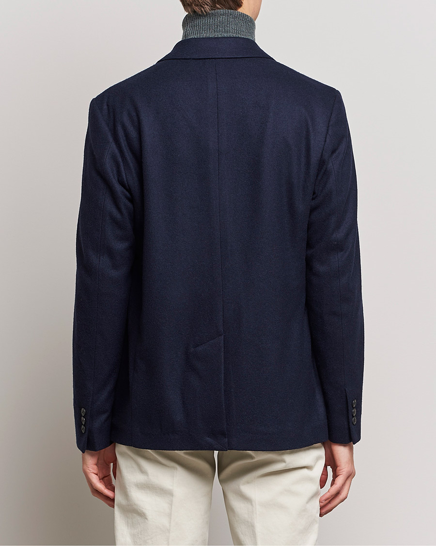 Hombres | Blazers | Sunspel | Boiled Wool Jersey Blazer Navy