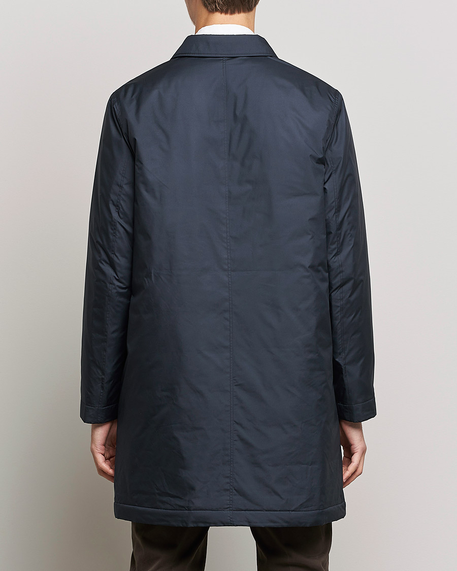 Hombres | Abrigos y chaquetas | Sunspel | Recycled Polyester Padded Coat Navy