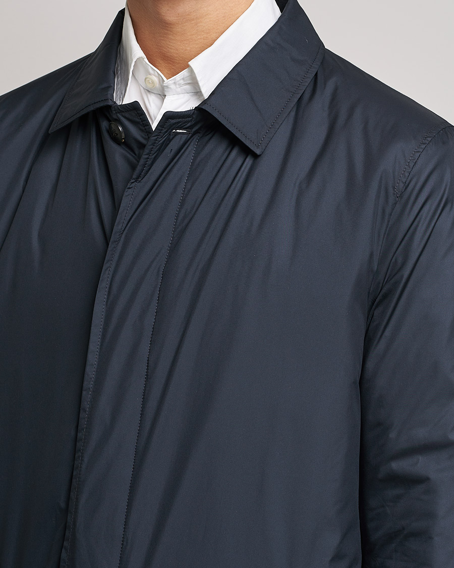 Hombres | Abrigos y chaquetas | Sunspel | Recycled Polyester Padded Coat Navy