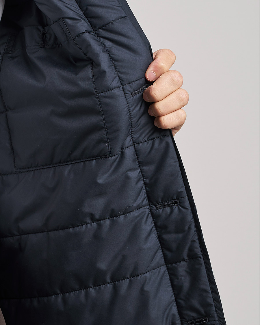 Hombres | Abrigos y chaquetas | Sunspel | Recycled Polyester Padded Coat Navy