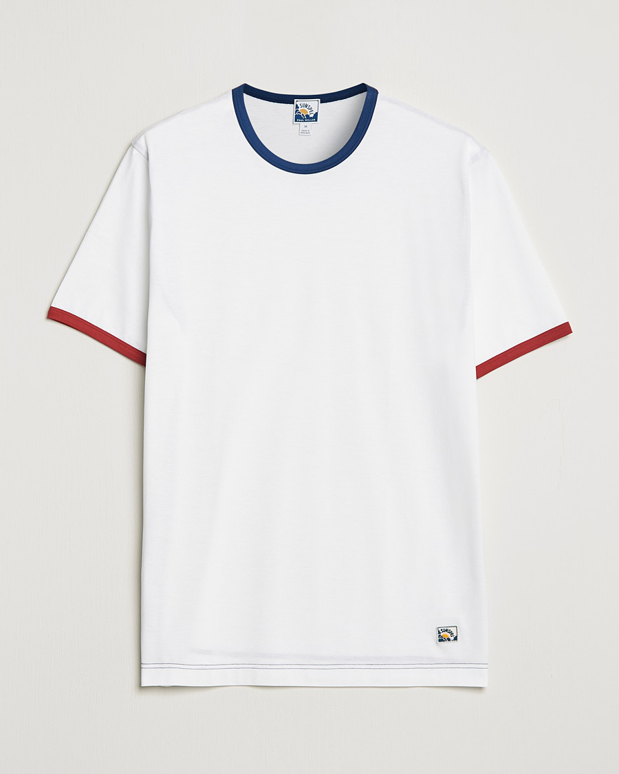 Hombres | Camisetas | Sunspel | Paul Weller Supima Cotton T-Shirt White