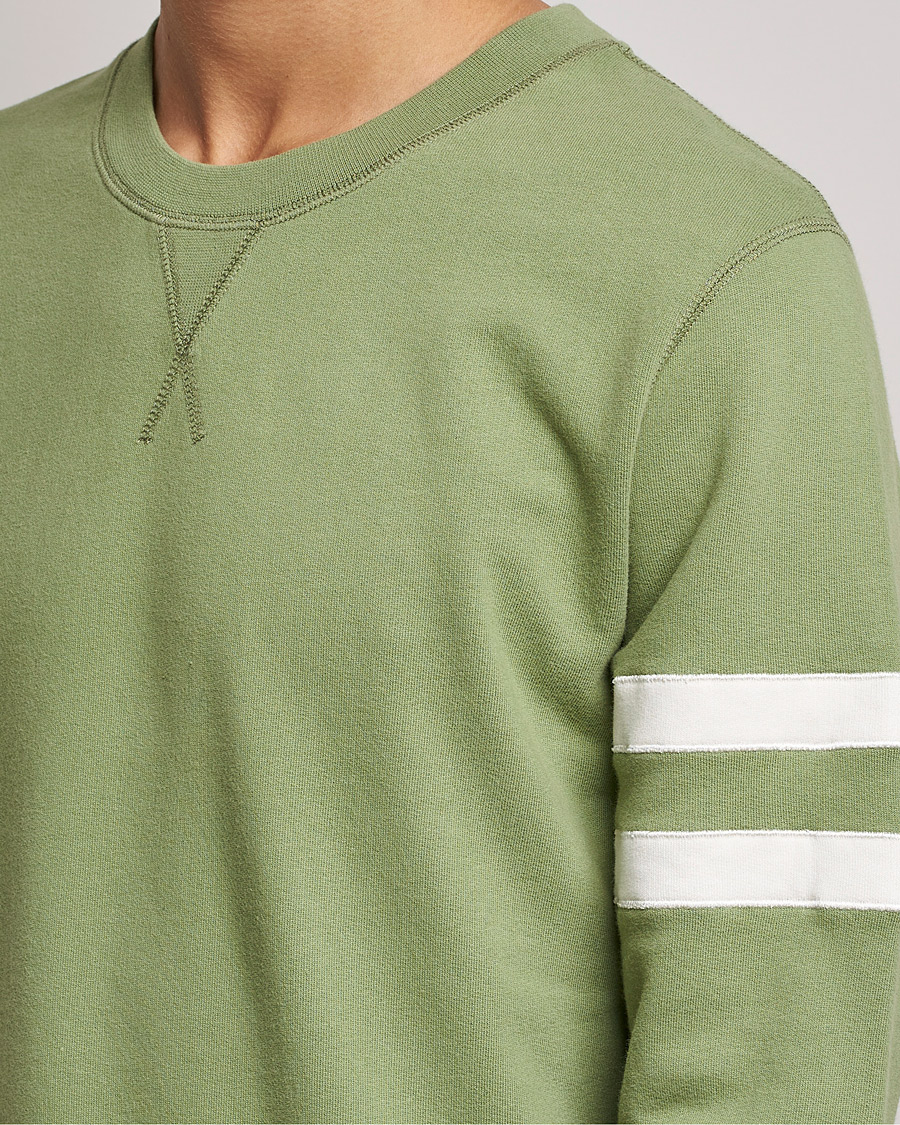 Hombres | Jerséis y prendas de punto | Sunspel | Paul Weller Loopback Sweatshirt Dark Sage