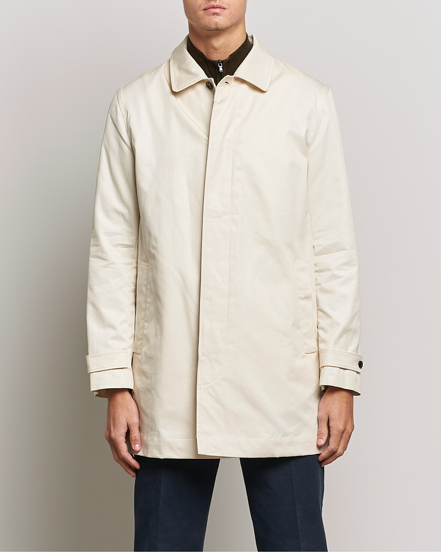 Hombres | Abrigos y chaquetas | Sunspel | Paul Weller Technical Cotton Mac Stone