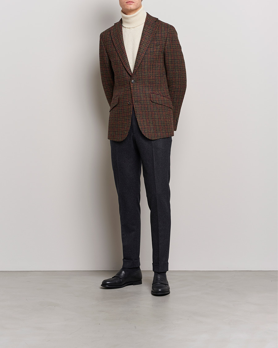 Hombres | Blazers | Walker Slater | Edward Harris Checked Tweed Blazer Green
