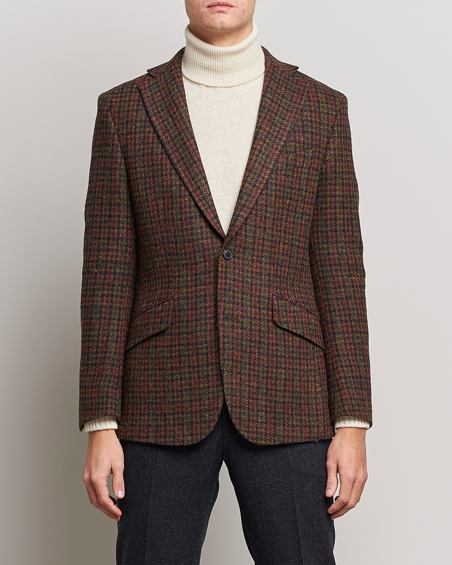 Hombres | Blazers | Walker Slater | Edward Harris Checked Tweed Blazer Green