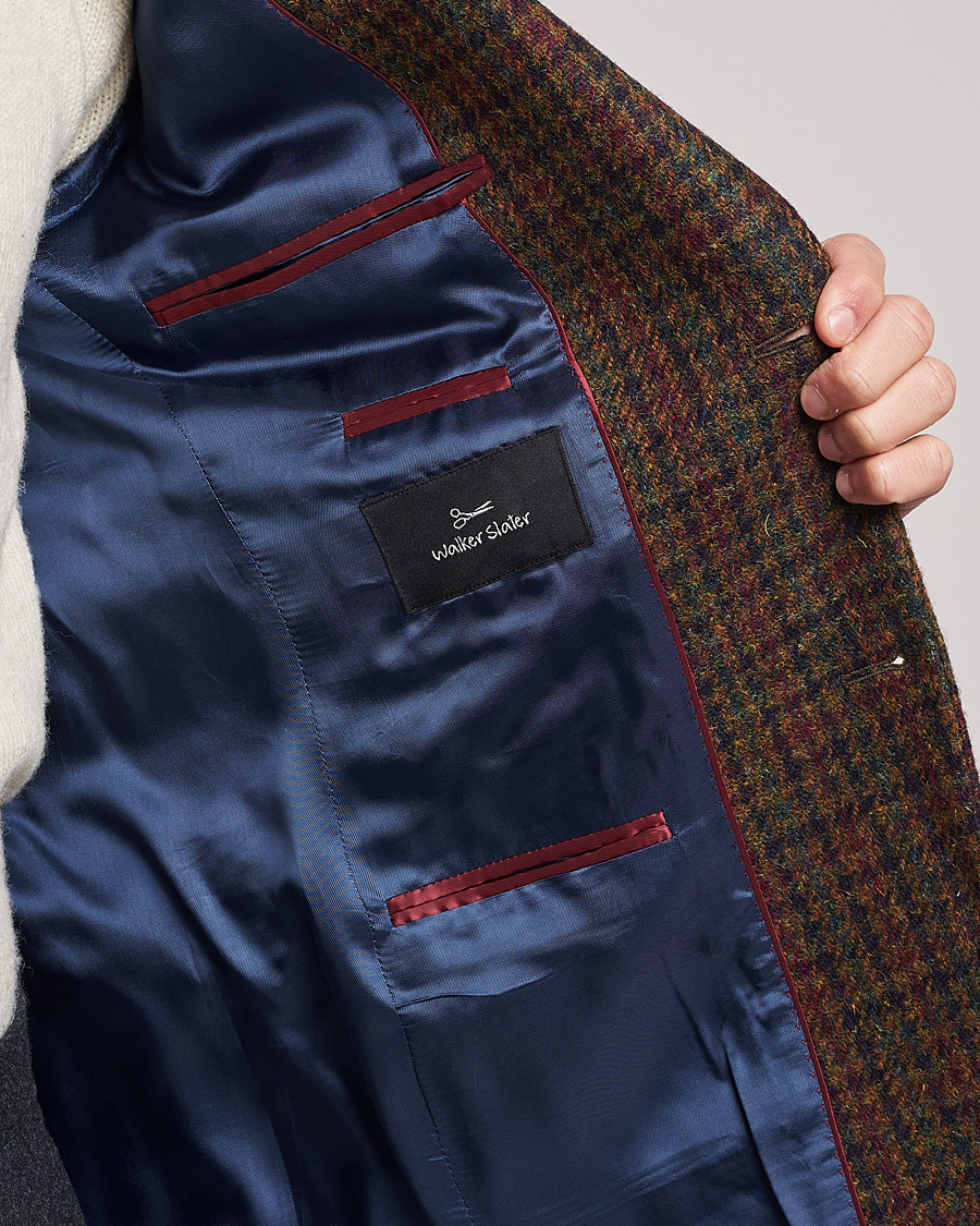 Hombres | Blazers | Walker Slater | Edward Harris Checked Tweed Blazer Green