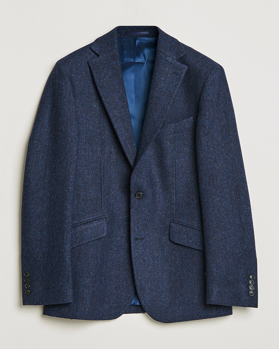 Hombres | Blazers | Walker Slater | Edward Harris Tweed Blazer Navy