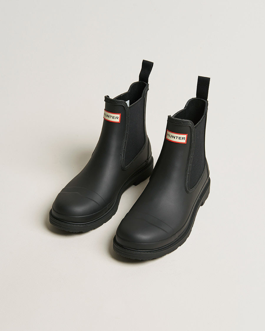 Hombres | Sobrecubiertas | Hunter Boots | Commando Chelsea Boot Black