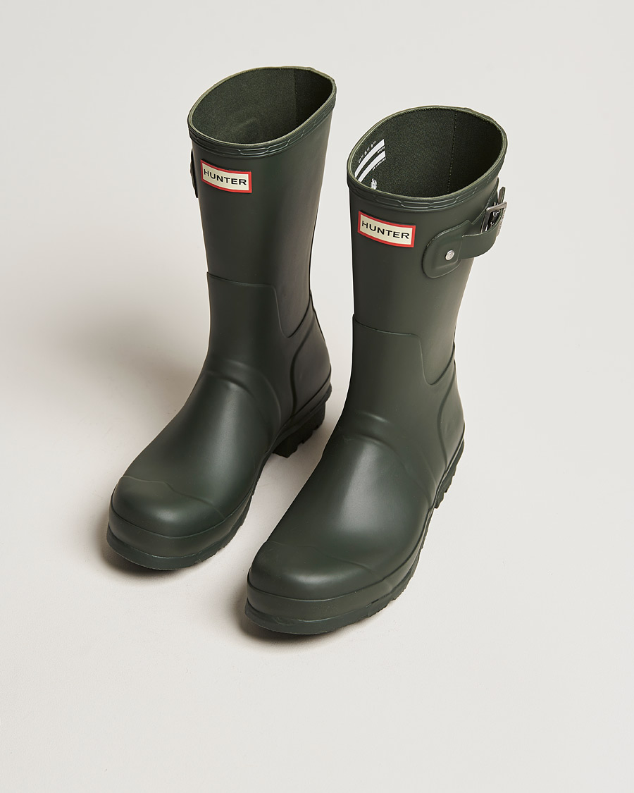 Hombres | Sobrecubiertas | Hunter Boots | Original Short Boot Dark Olive