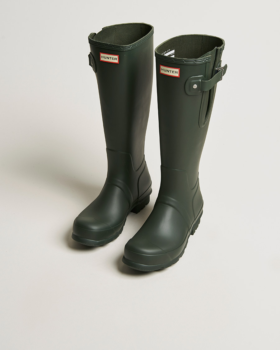 Hombres | Sobrecubiertas | Hunter Boots | Original Tall Side Adjustable Boot Dark Olive