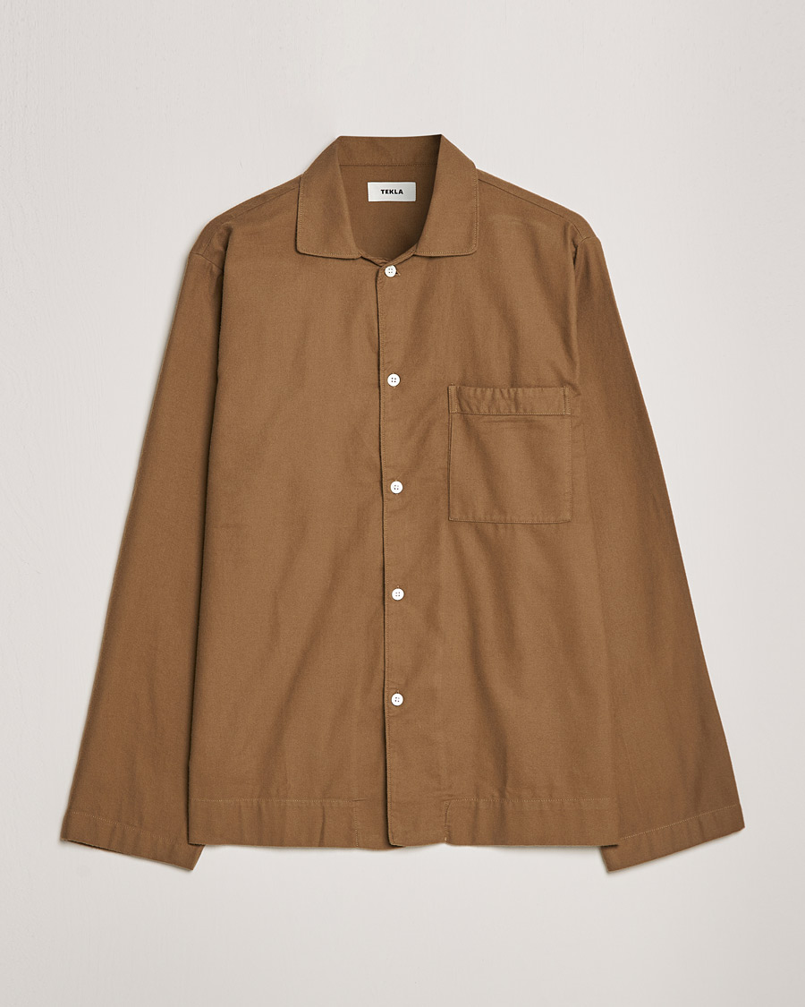 Hombres | Pijamas y batas | Tekla | Flannel Pyjama Shirt Moss
