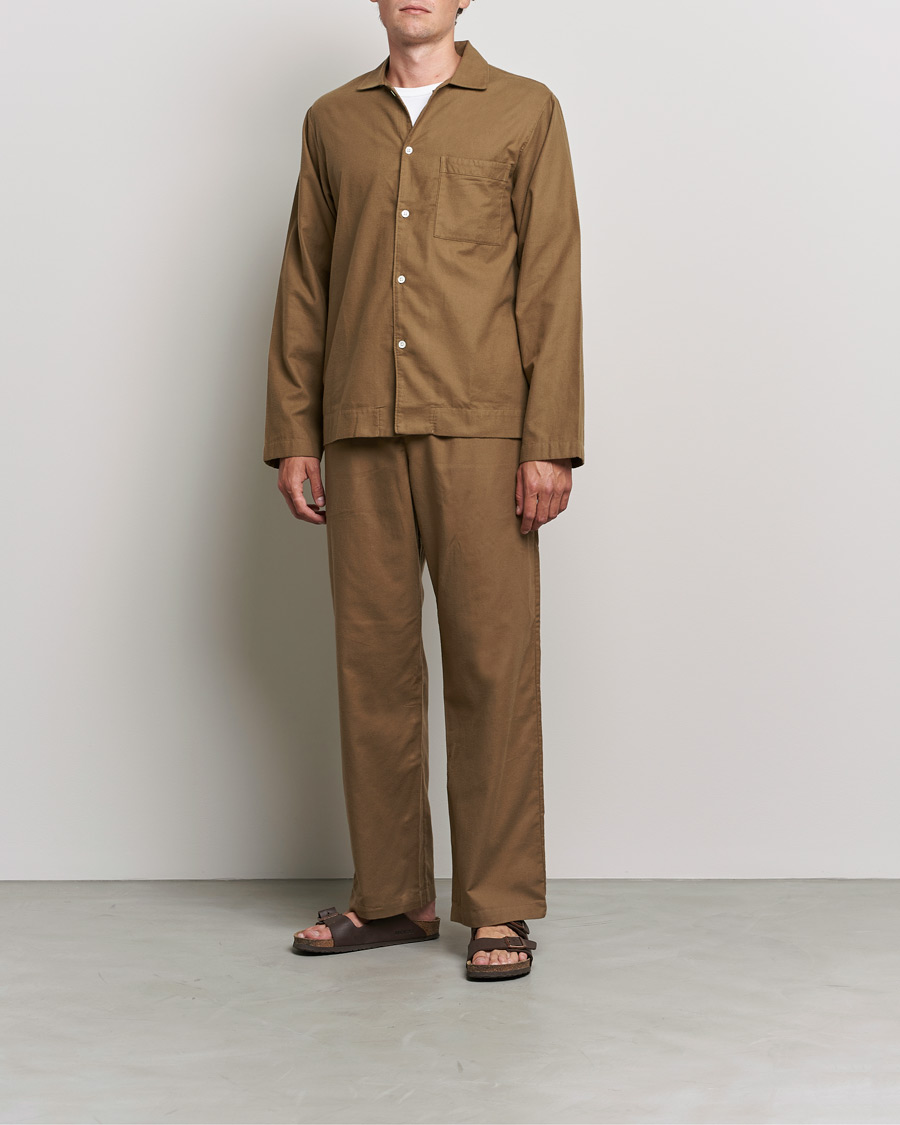 Hombres | Pijamas y batas | Tekla | Flannel Pyjama Shirt Moss