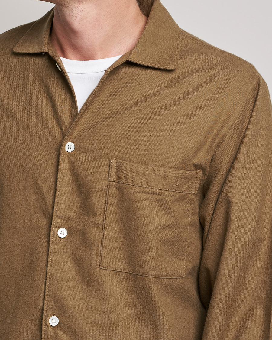 Hombres | Pijamas y batas | Tekla | Flannel Pyjama Shirt Moss