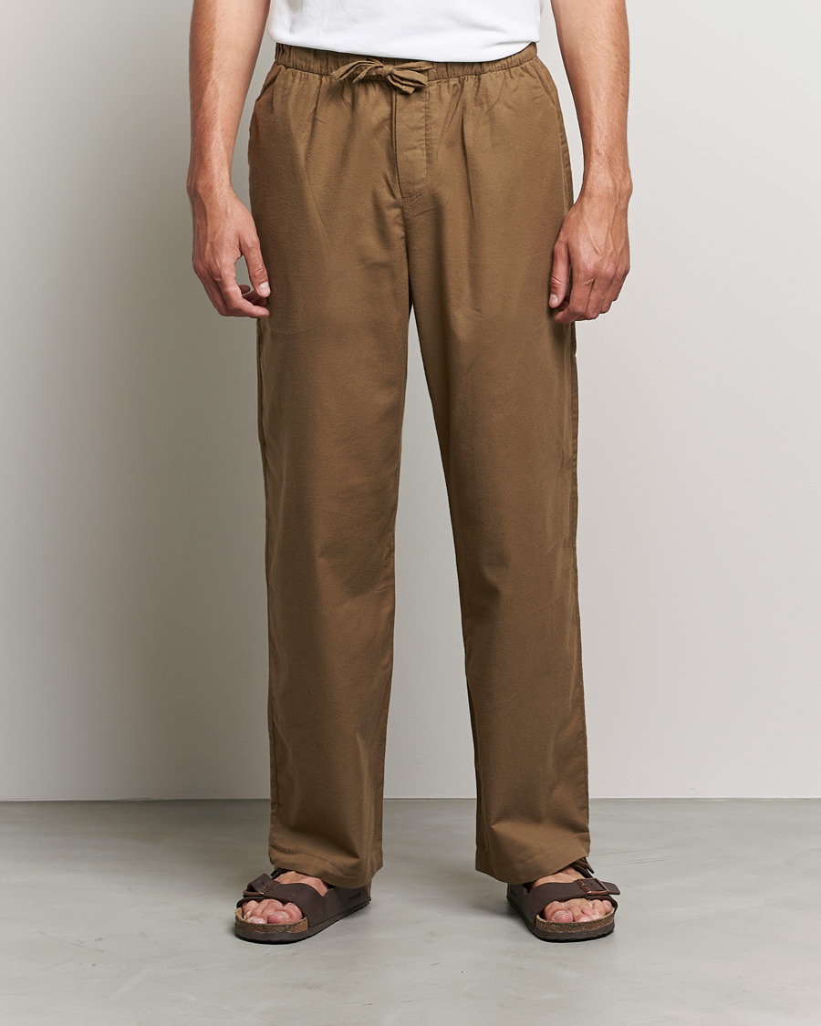Hombres | Pantalones de pijama | Tekla | Flannel Pyjama Pants Moss