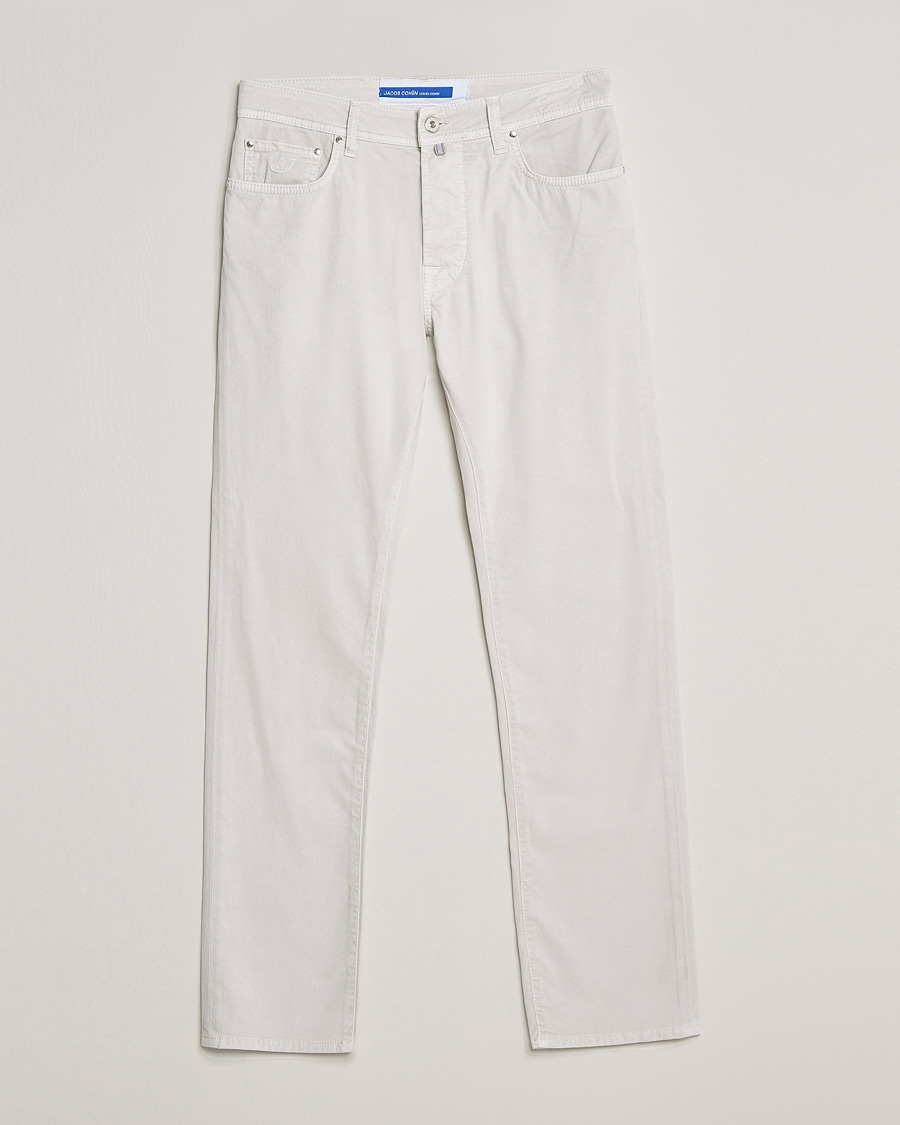 Hombres | Pantalones | Jacob Cohën | Bard 5-Pocket Cotton Trousers Off White