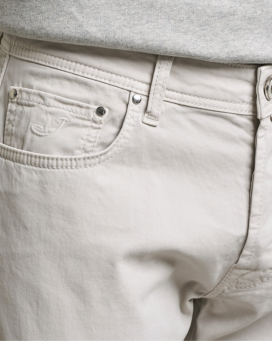 Hombres | Pantalones | Jacob Cohën | Bard 5-Pocket Cotton Trousers Off White