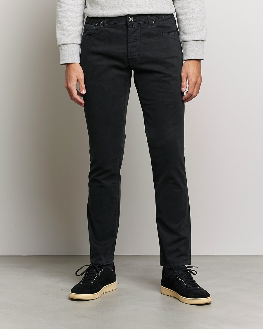 Hombres | Pantalones | Jacob Cohën | Bard 5-Pocket Cotton Trousers Black