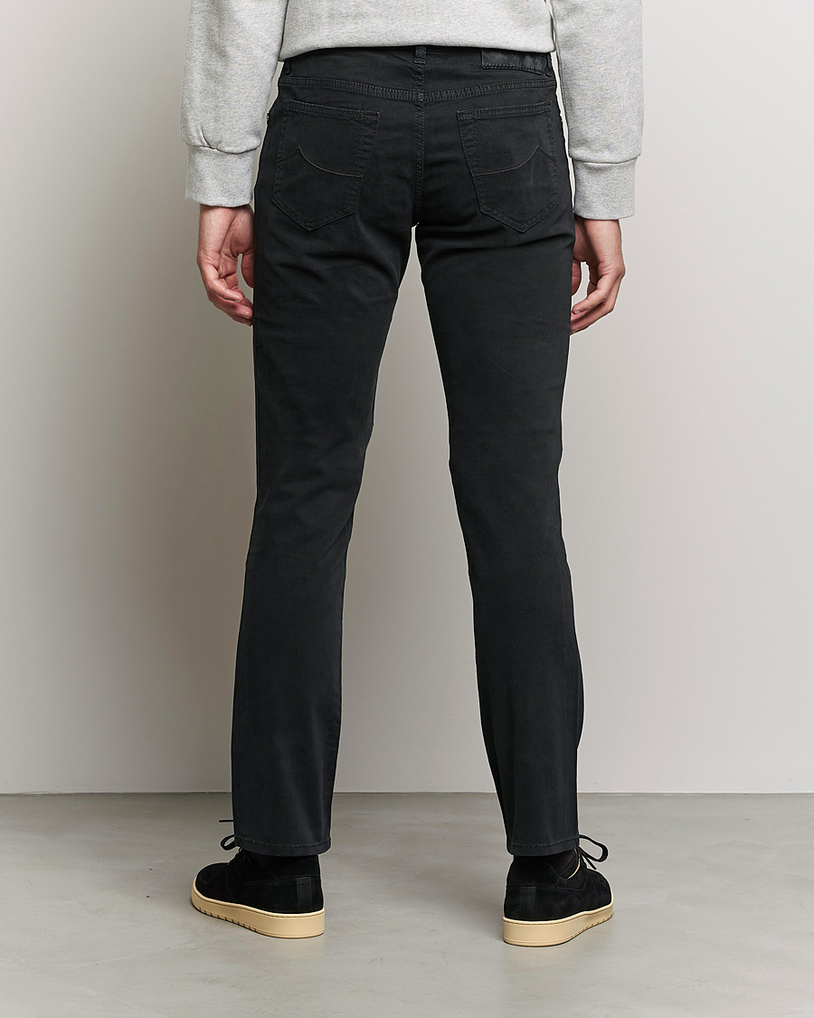 Hombres | Pantalones | Jacob Cohën | Bard 5-Pocket Cotton Trousers Black
