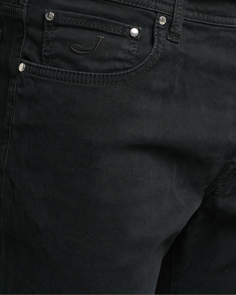 Hombres | Pantalones | Jacob Cohën | Bard 5-Pocket Cotton Trousers Black