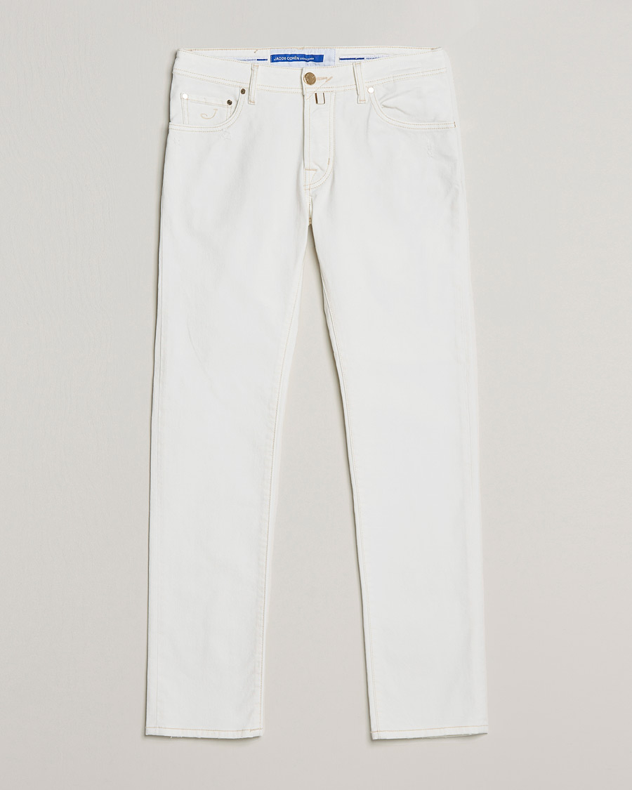 Hombres | Vaqueros | Jacob Cohën | Nick Bio Cotton Slim Fit Jeans Off White