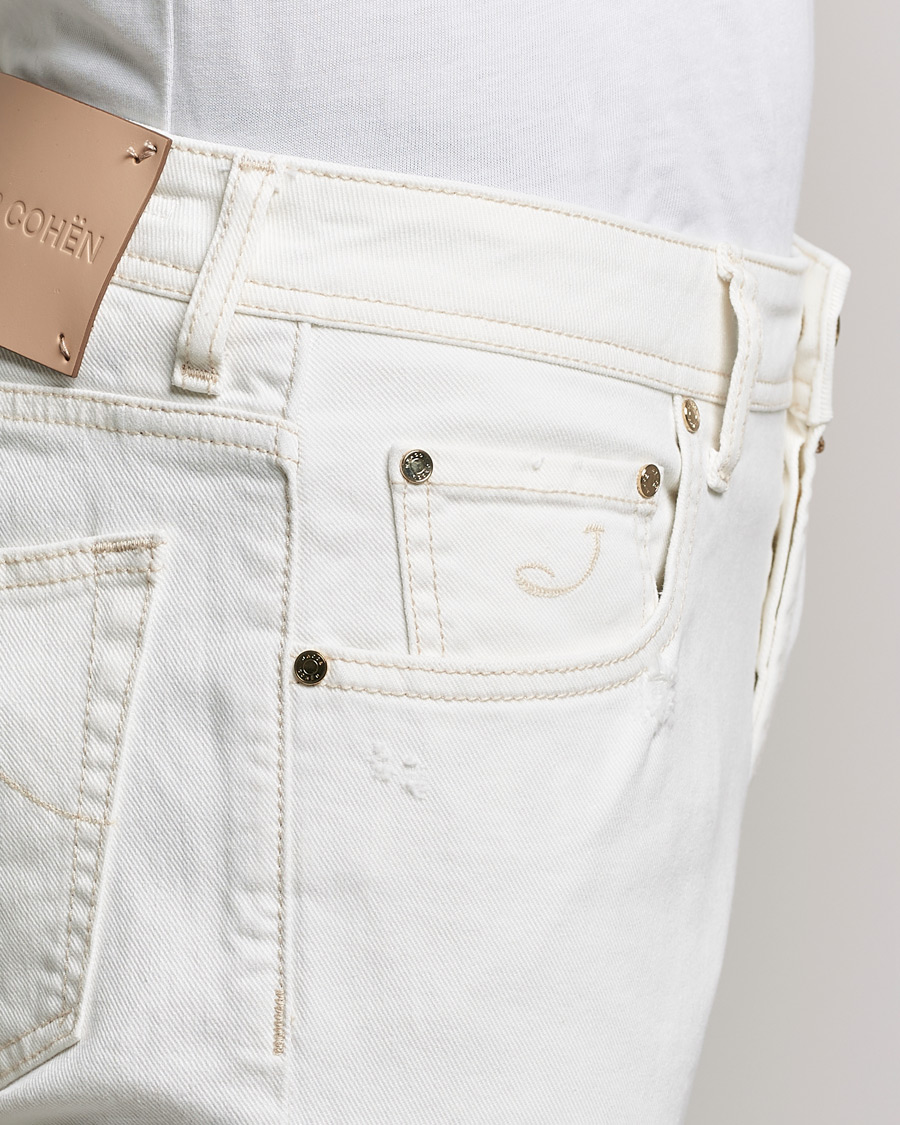 Hombres | Vaqueros | Jacob Cohën | Nick Bio Cotton Slim Fit Jeans Off White