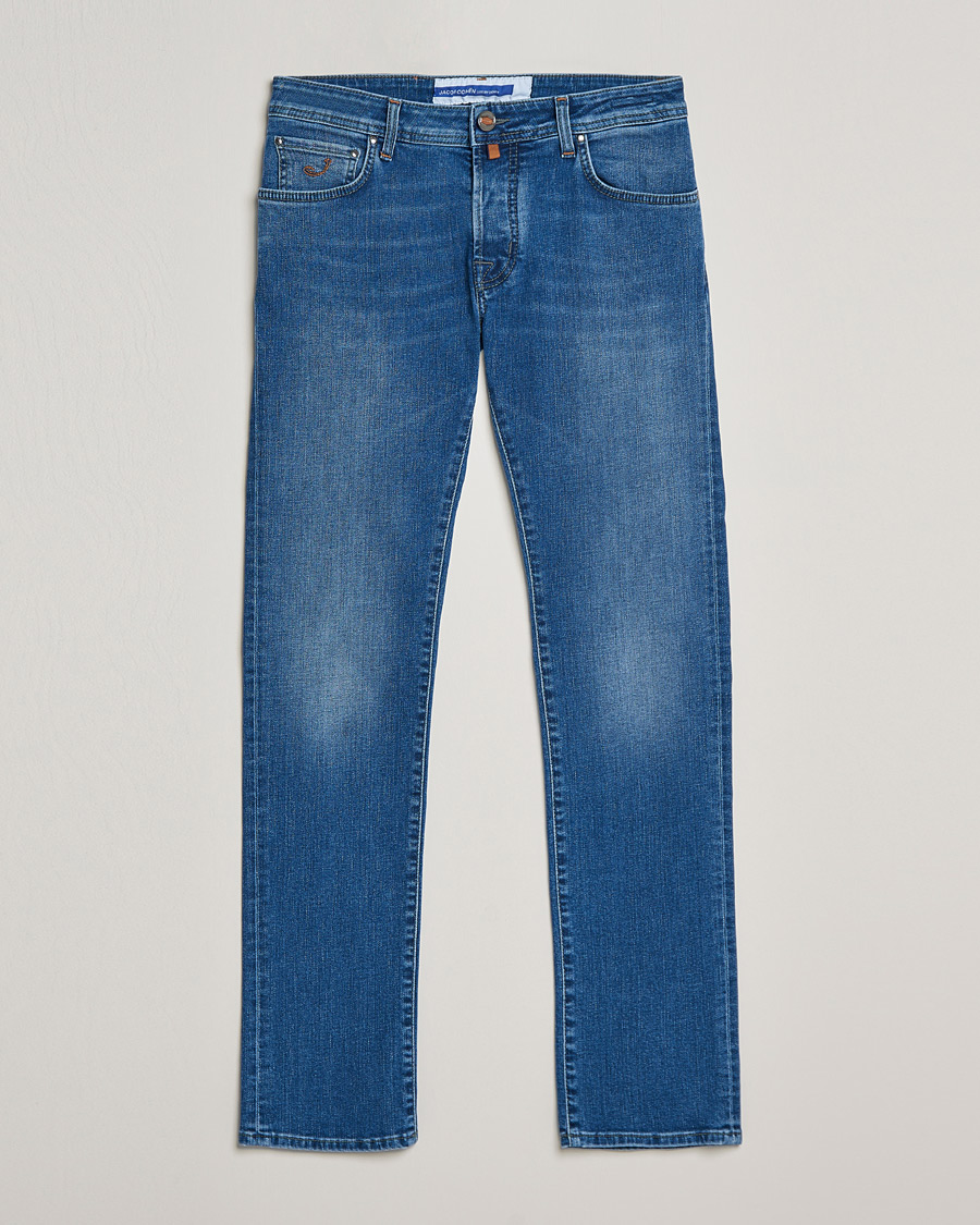 Hombres | Vaqueros | Jacob Cohën | Nick Slim Fit Stretch Jeans Light Blue
