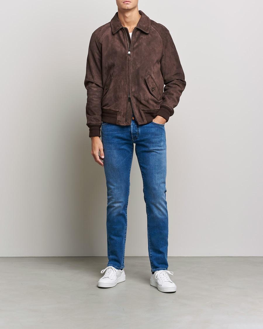 Hombres | Vaqueros | Jacob Cohën | Nick Slim Fit Stretch Jeans Light Blue