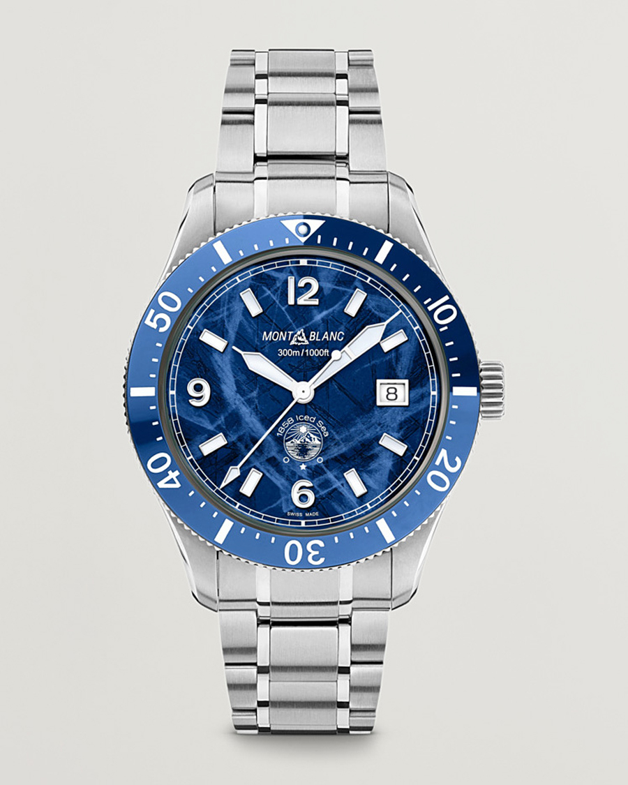 Hombres | Montblanc 1858 Iced Sea Automatic 41mm Blue | Montblanc | 1858 Iced Sea Automatic 41mm Blue