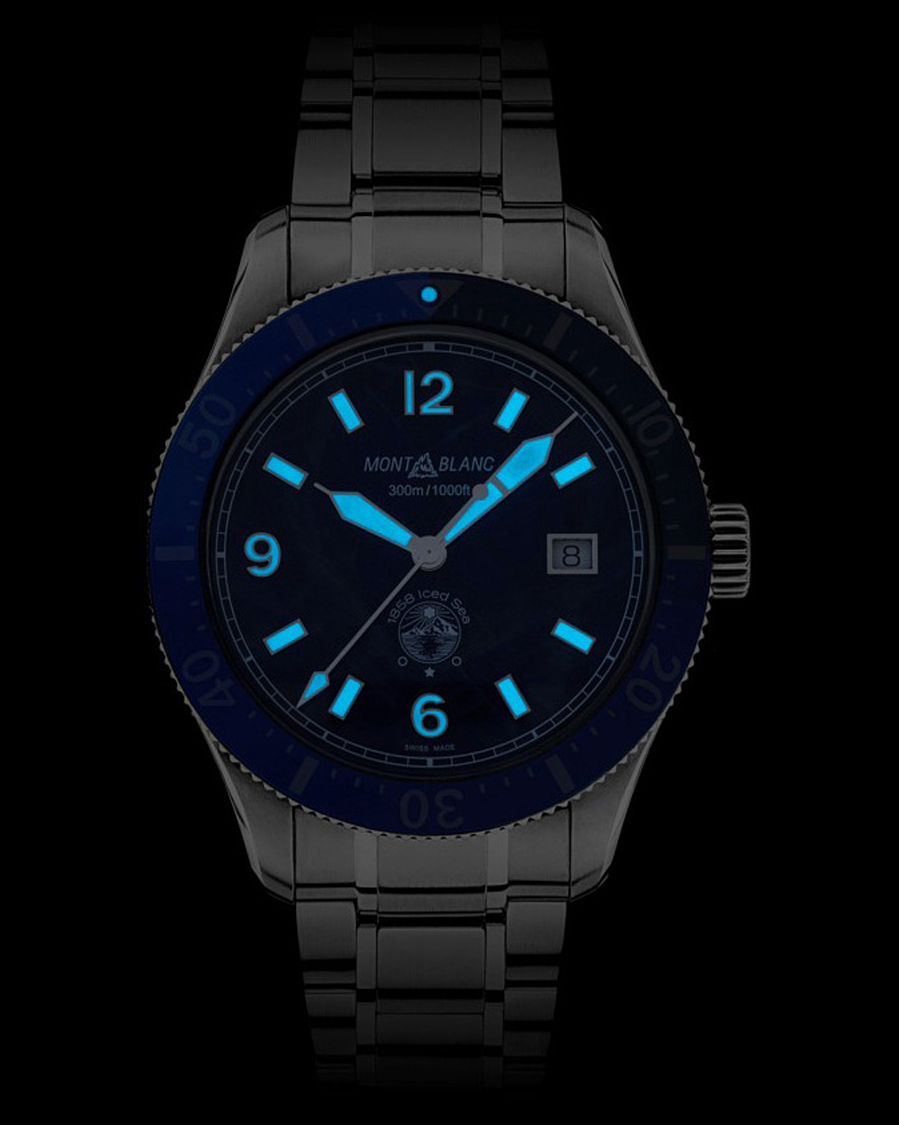 Hombres | Montblanc 1858 Iced Sea Automatic 41mm Blue | Montblanc | 1858 Iced Sea Automatic 41mm Blue