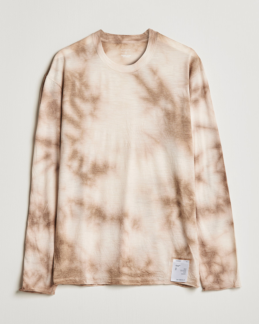 Hombres | Camisetas | Satisfy | CloudMerino Long Sleeve T-Shirt Thrush Batik