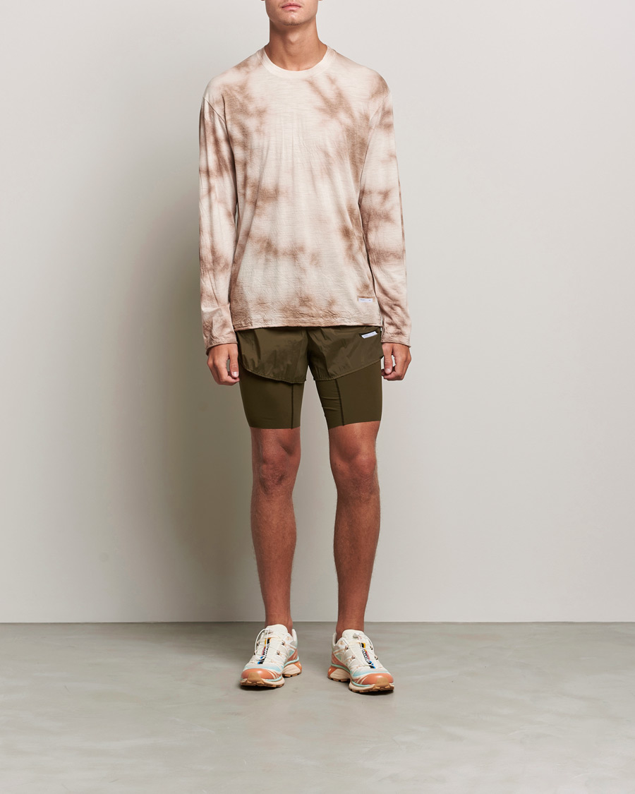 Hombres | Camisetas | Satisfy | CloudMerino Long Sleeve T-Shirt Thrush Batik