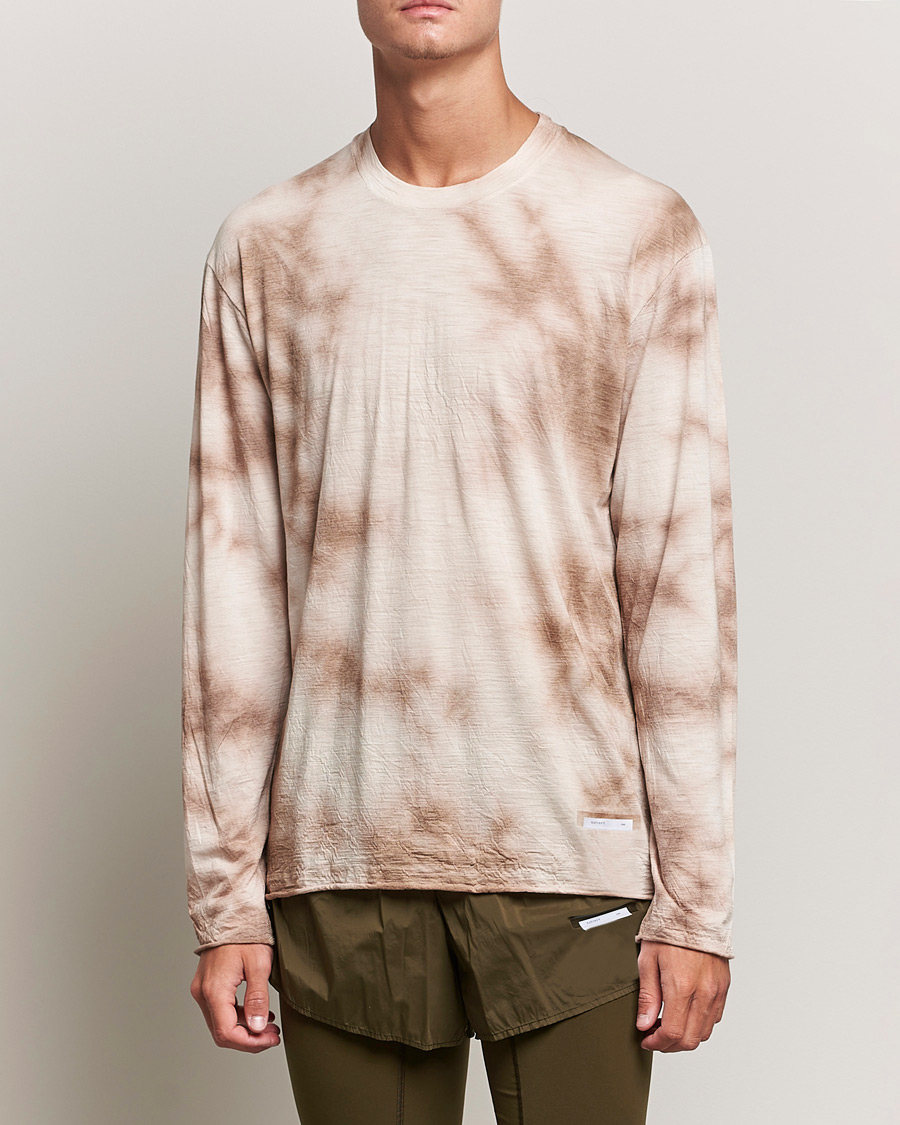 Hombres | Camisetas | Satisfy | CloudMerino Long Sleeve T-Shirt Thrush Batik