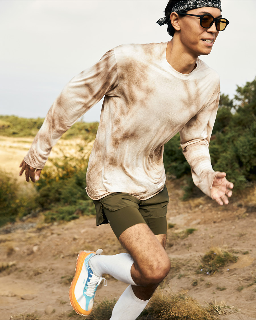 Hombres | Camisetas | Satisfy | CloudMerino Long Sleeve T-Shirt Thrush Batik