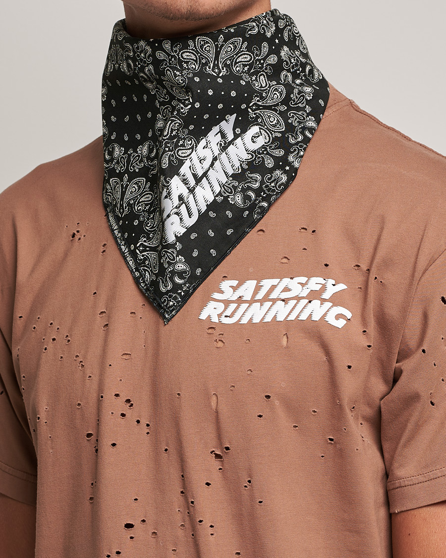 Hombres | Satisfy Japanese Cotton Bandana Black | Satisfy | Japanese Cotton Bandana Black