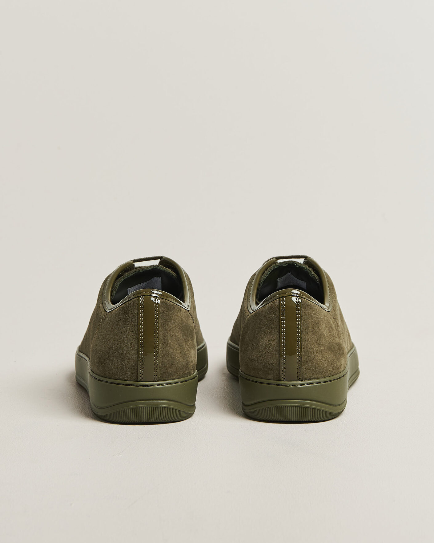Hombres | Zapatillas | Lanvin | Patent Cap Toe Sneaker Khaki