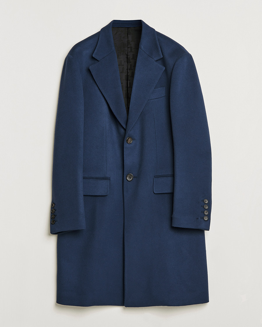 Hombres | Abrigos y chaquetas | Lanvin | Classic Wool Coat Midnight Blue