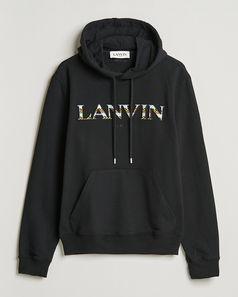 Hombres | Jerséis y prendas de punto | Lanvin | Curb Logo Hoodie Black