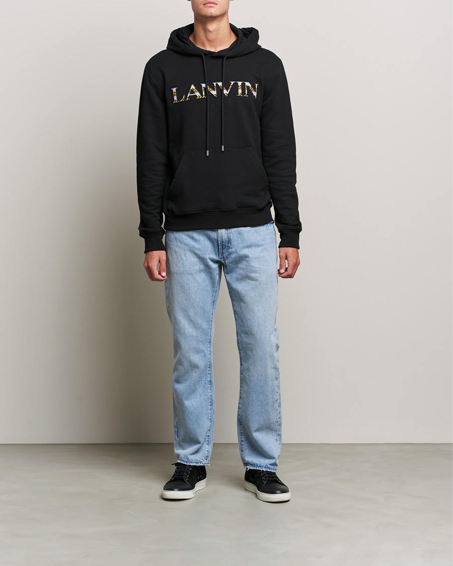 Hombres | Jerséis y prendas de punto | Lanvin | Curb Logo Hoodie Black