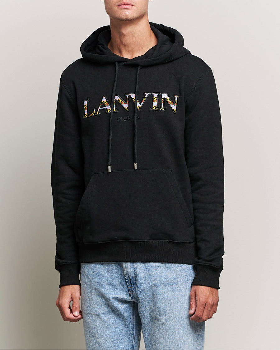 Hombres | Jerséis y prendas de punto | Lanvin | Curb Logo Hoodie Black