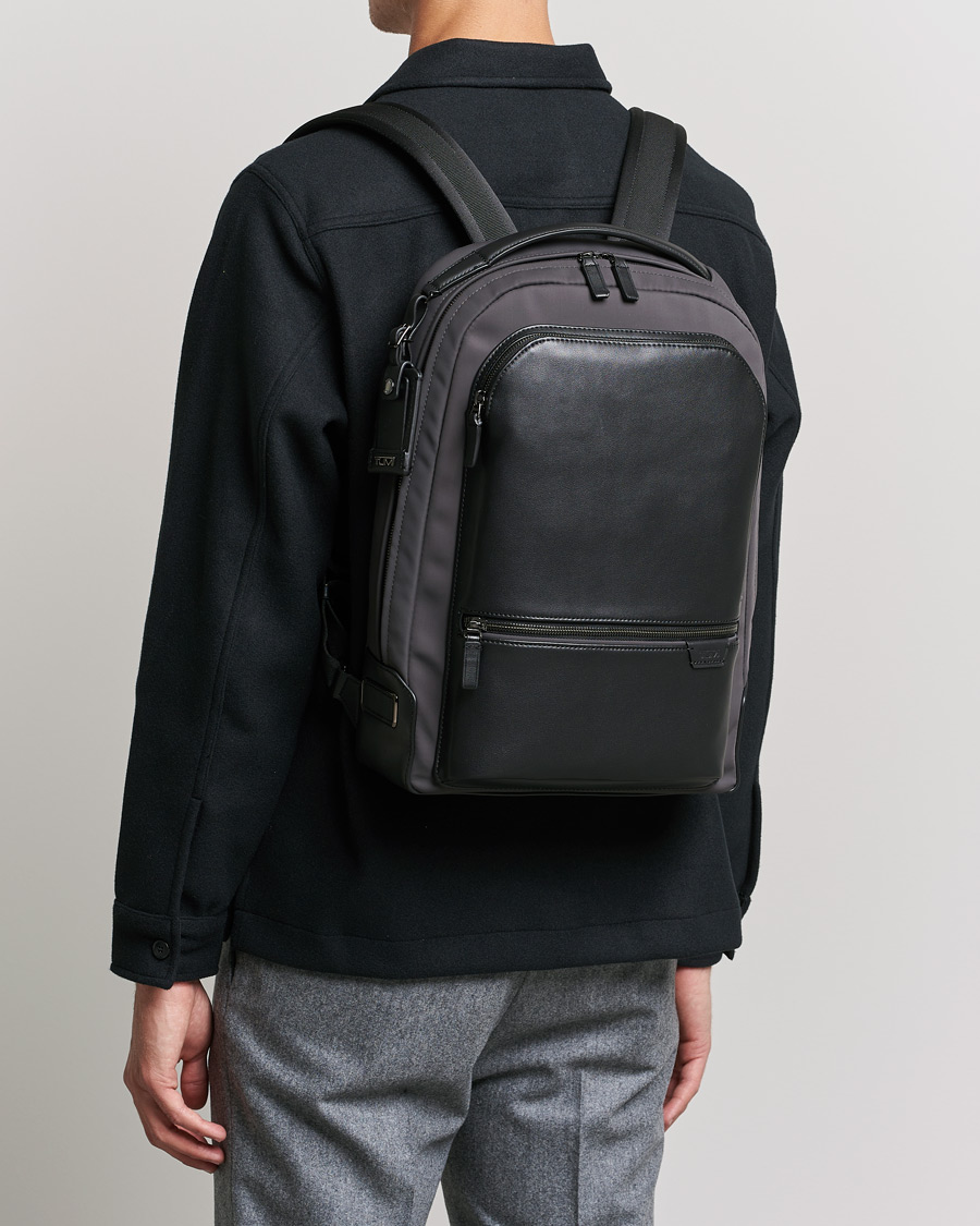 Hombres | TUMI Harrison Bradner Backpack Black/Iron | TUMI | Harrison Bradner Backpack Black/Iron