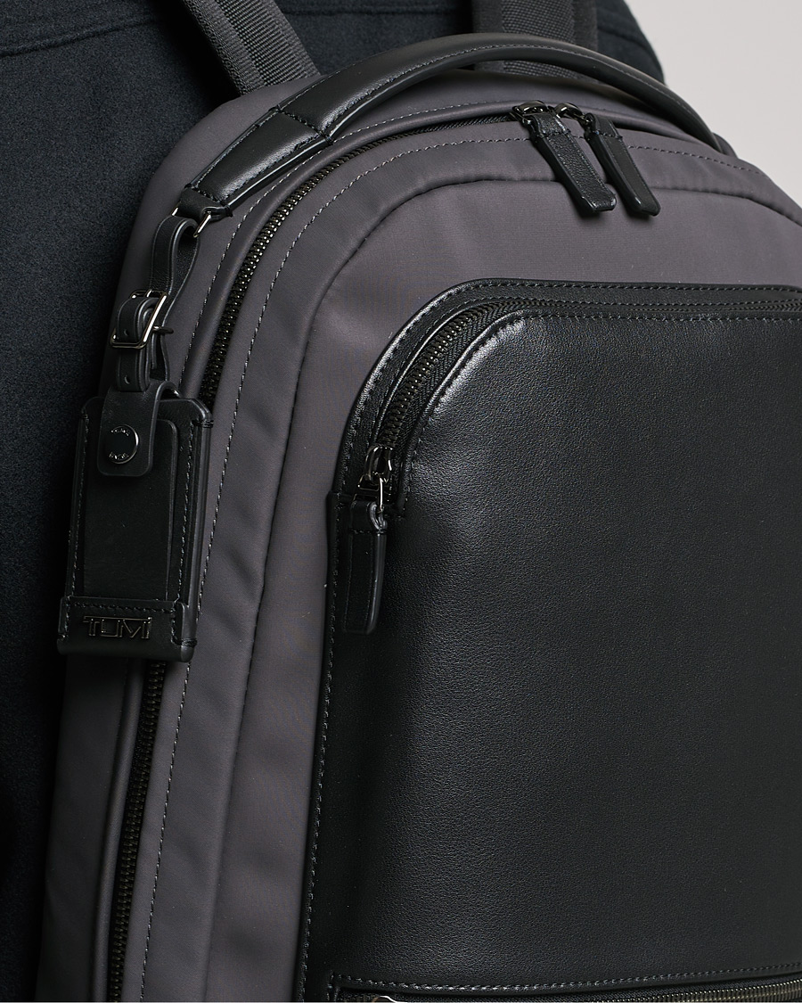 Hombres | TUMI Harrison Bradner Backpack Black/Iron | TUMI | Harrison Bradner Backpack Black/Iron