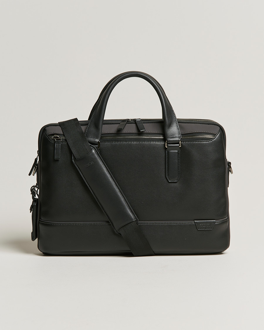 Hombres | TUMI Harrison Sycamore Slim Brief Black/Iron | TUMI | Harrison Sycamore Slim Brief Black/Iron