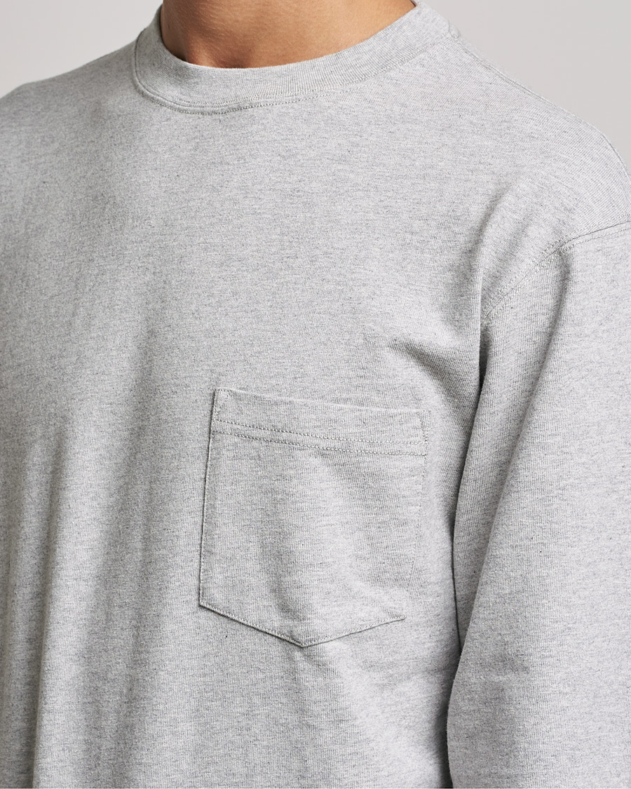Hombres | Camisetas | Snow Peak | Recycled Cotton Heavy L/S T shirt Medium Grey