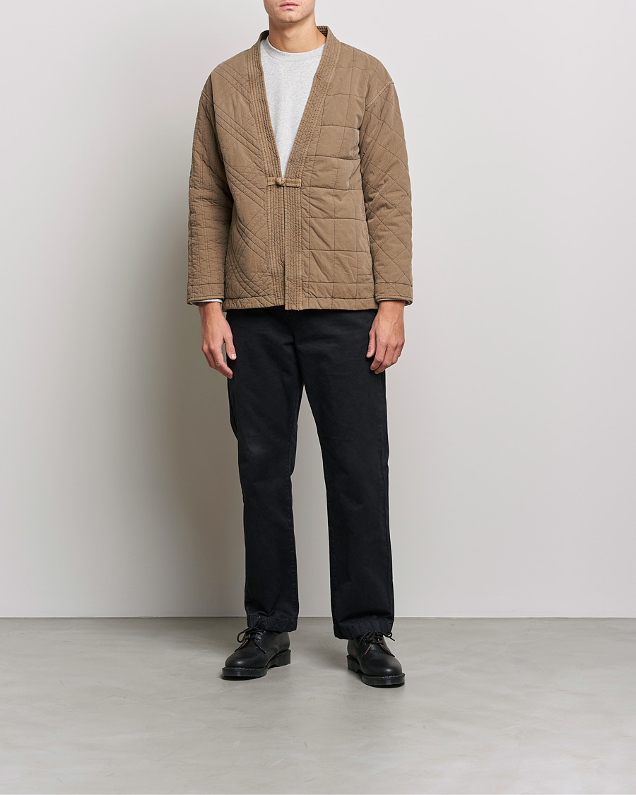 Hombres | Jerséis y prendas de punto | Snow Peak | Patchwork Quilted Noragi Jacket Brown