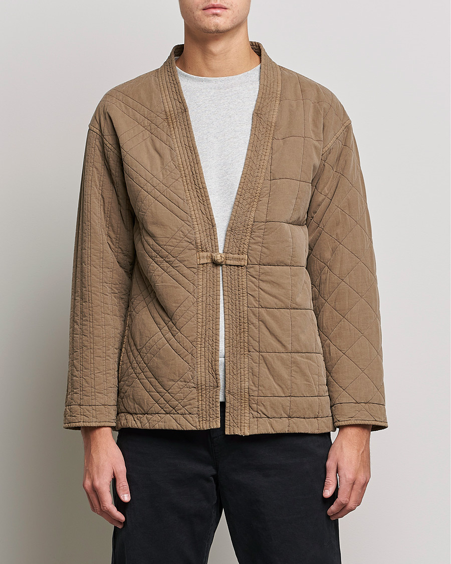 Hombres | Jerséis y prendas de punto | Snow Peak | Patchwork Quilted Noragi Jacket Brown