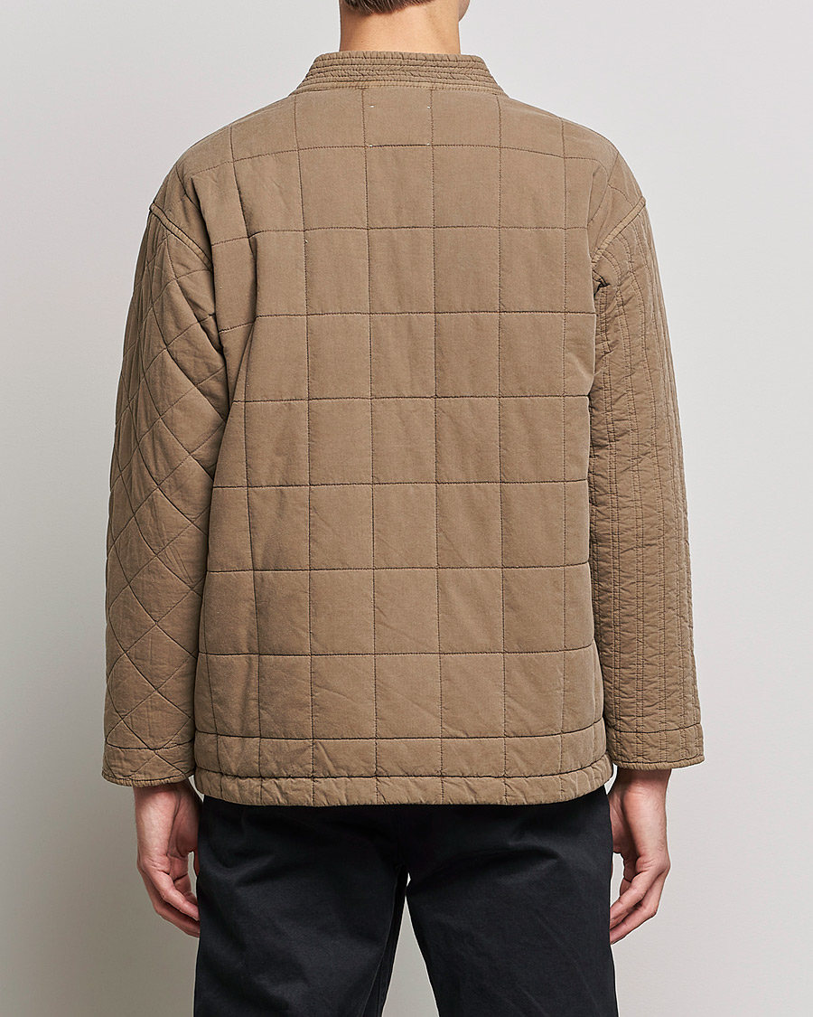 Hombres | Jerséis y prendas de punto | Snow Peak | Patchwork Quilted Noragi Jacket Brown