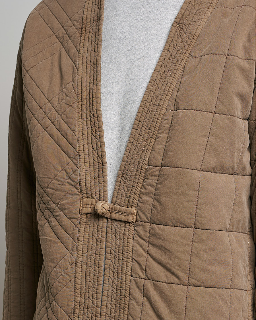 Hombres | Jerséis y prendas de punto | Snow Peak | Patchwork Quilted Noragi Jacket Brown