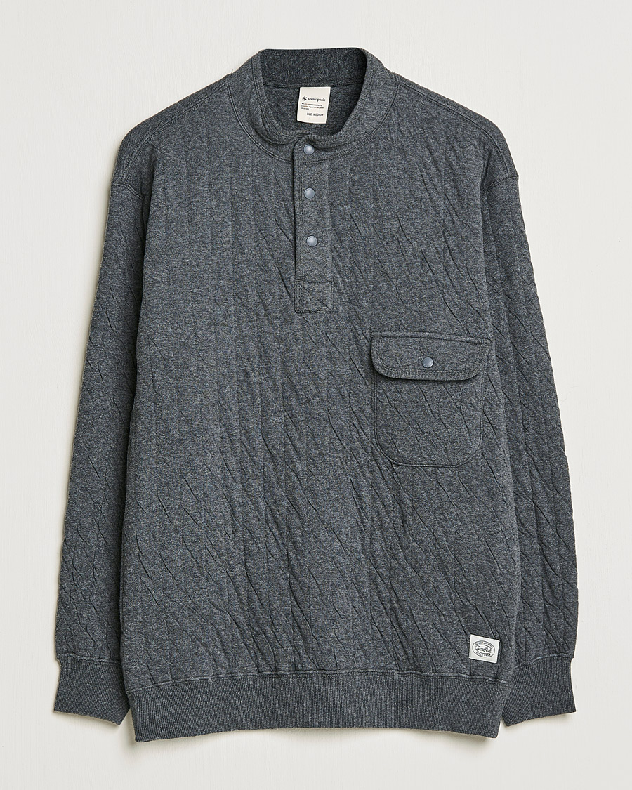 Hombres | Jerséis y prendas de punto | Snow Peak | Natural Warm Stretch Pullover Medium Grey