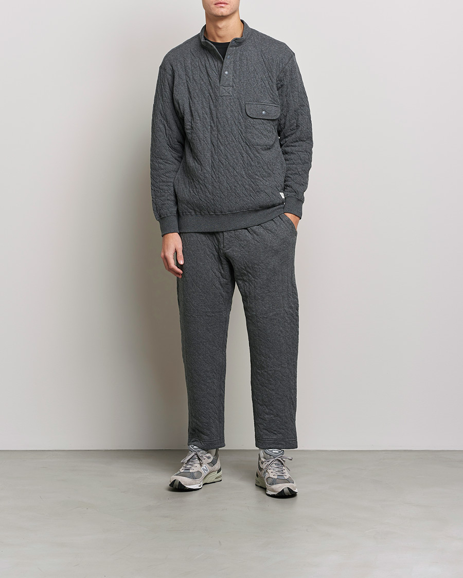 Hombres | Jerséis y prendas de punto | Snow Peak | Natural Warm Stretch Pullover Medium Grey